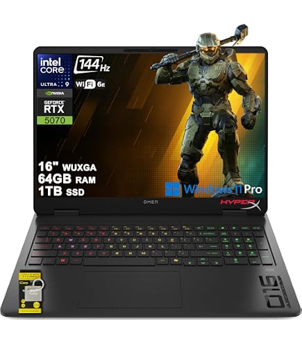 Amazon.com: HP OMEN Gaming Laptop, AMD Ryzen 9-8940HX, 64 GB DDR5